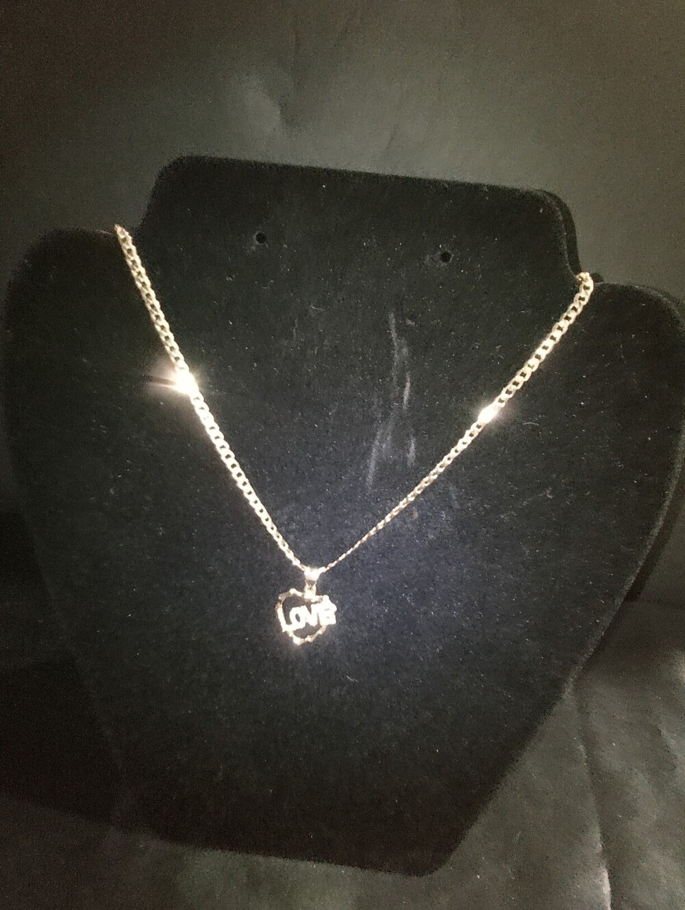 Gold-Filled Love Heart Pendant Necklace 19 Inch